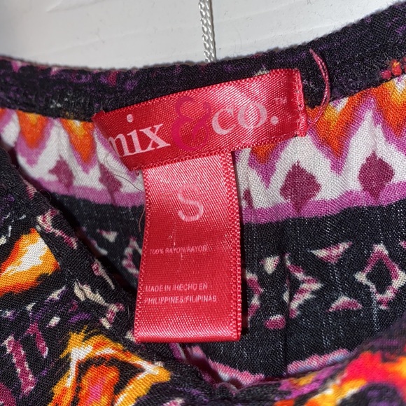 Black, Pink, Purple, Orange, and white Dress - Picture 4 of 4